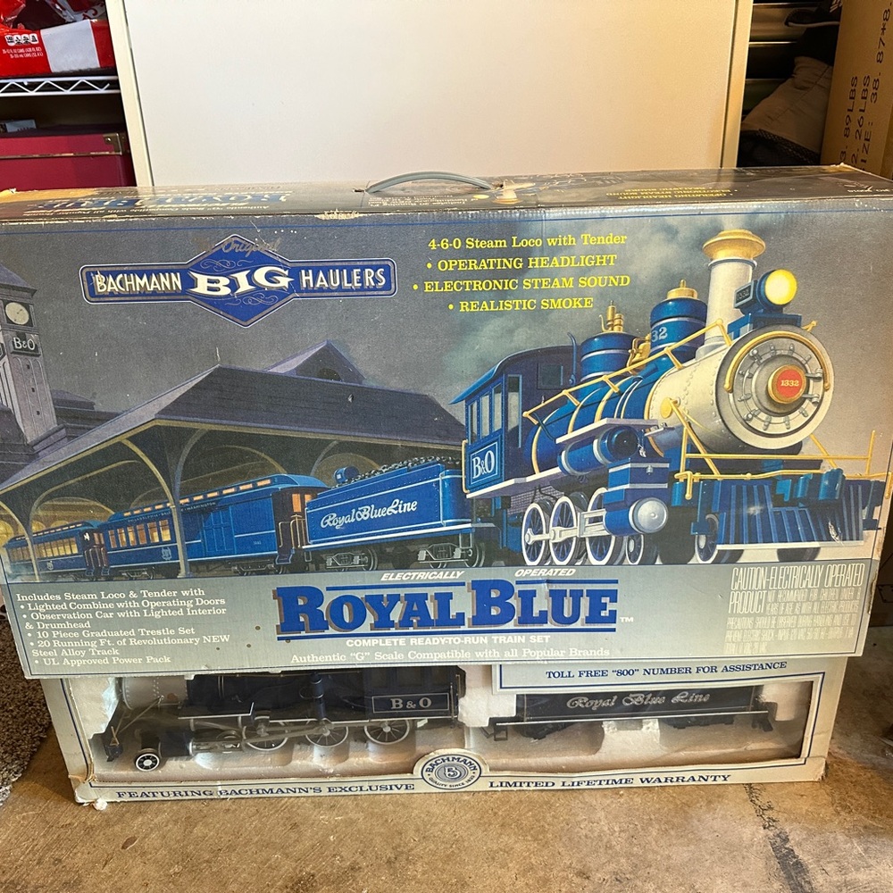 Royal Blue Train set